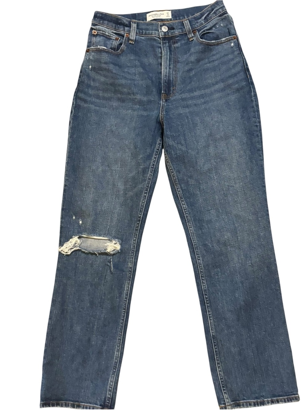 Abercrombie Fitch Women's The Ankle Straight Ultra High Rise Jeans Size 27/4